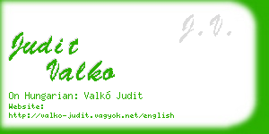 judit valko business card